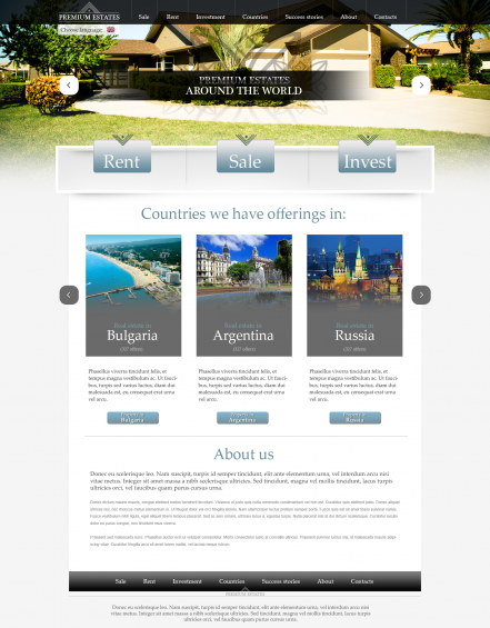 Изработка на интернет сайт за луксозни имоти